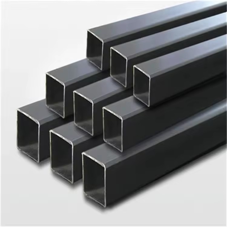 Metal Box bar Steel Tube Rectangular Pipes 1.5mm Wall Black Iron Hollow Section Bars 25*25 Tubes