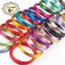 Anodized Artistic Round Aluminum Craft Wire 1.5mm Gold Silver Colorful Jewelry Soft Metal Wire