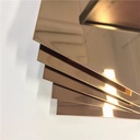 0.8mm 1mm 1.2mm Thick 201 304 316l Grade Gold Fashionable Pvd Color Coating Stainless Steel Sheet for Entertainment Venue