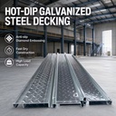 Steel Deck ISO/CE Certificate Customized Galvanized Steel Floor Deck Pourless Floor Bearing Plate