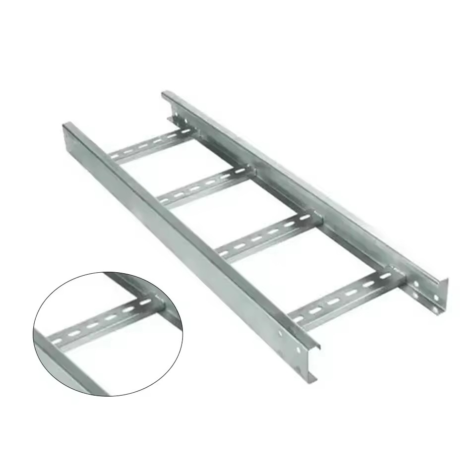 Cable Ladder Trays OEM DOM High Standard Fireproof Painting Coating Perforated Cable Ladder
