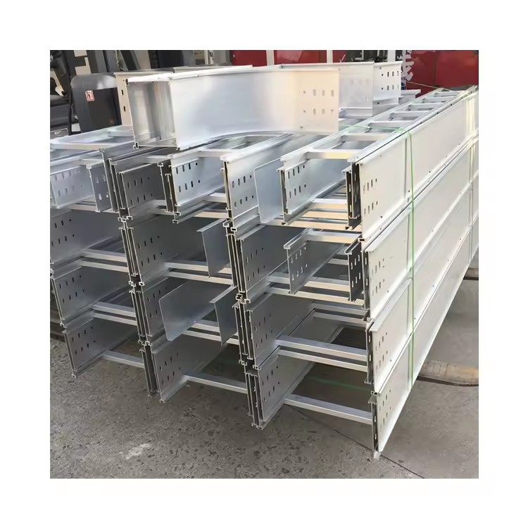 Supplier Customized Cable Tray 300mm 100mm Metal Basket Hot Dip Galvanized Cable Ladder