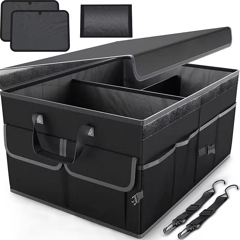 SUV Trunk Organizer Foldable Non-Slip 60L Capacity for Women & Men
