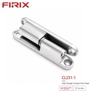 CL231-1 Stainless Steel Industrial Surface Hinge | Pivot Hinge with 180 Degrees Opening 4 Holes for Marine Heavy Machinery Doors