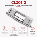FIRIX CL201-2 Removable Pin Door Hinge | High-Security Stainless Steel Tool-Free Removal for Doors