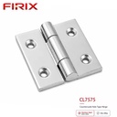 CL7575 External Butt Hinge Stainless Steel Heavy Duty Polished 6mm Thickness | 75x75mm Maximum Strength Industrial Windows Doors