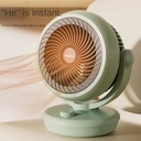 Small Sun Heater Household Energy Saving Electric Heating Fan Bathroom Quick Heating Cooling Warming Manual Control