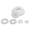 Customized Direct Deal White M6 Nylon Plastic PA66 Flat Environmentally Friendly Nylon O Ring Shim Washers