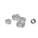 M3 Transparent Color Nylon Hex Nut Hexagon Plastic Nuts Strong Wear Resistance Metric Thread Suit for Screws Bolts
