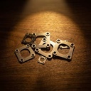 Spring Steel Elastic Buffer Diaphragm Coupling 304 Stainless Frame Rubber Grommet Flexible Shaft Connector CNC OEM Haipeng Brand