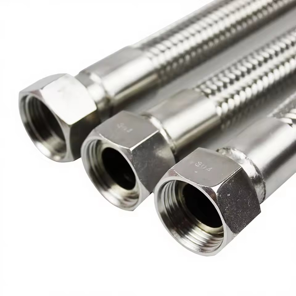 Customizable SS304 and 316L Grade Stainless Steel Soft Braided Corrugated Metal Fuel Hoses for Steam Cooling Applications