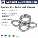 Hot Selling Standard Stainless Steel Industrial Open Flat Plain Finish Spring Washer with Square Ends