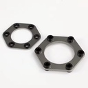 Rubber Lined Elastic Buffer Coupling Diaphragm 304 Stainless Steel Disc Pad Flexible Shaft Connector Grommet Vibration