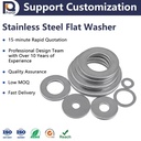 Hot Selling 304 Stainless Steel Gasket with Circular Metal Screw Flat Washer GB Standard Plain Finish