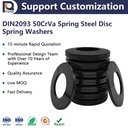 Hot Selling DIN2093 50CrVa Spring Steel Spindle Disk Washer Customizable Options Available