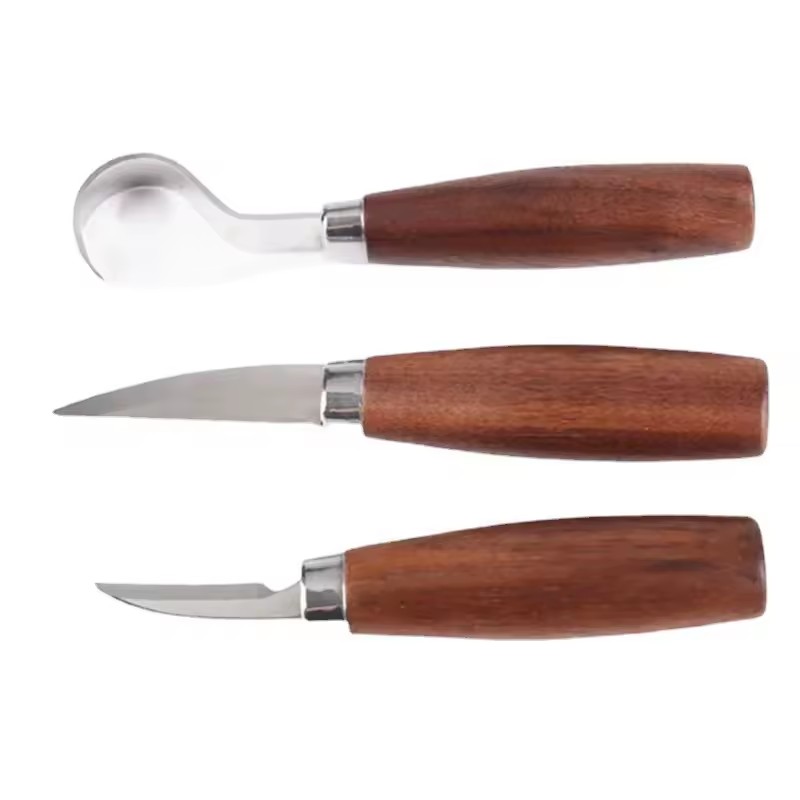Beech Wood Carving Knife Set Tools Manual Wood Digging Spoon Scraping Wood Knife