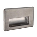 LS505 Modern Chrome Plated Stainless Steel Cabinet Sliding Door Concealed Recessed Square Flush Pull Handle 1 Year