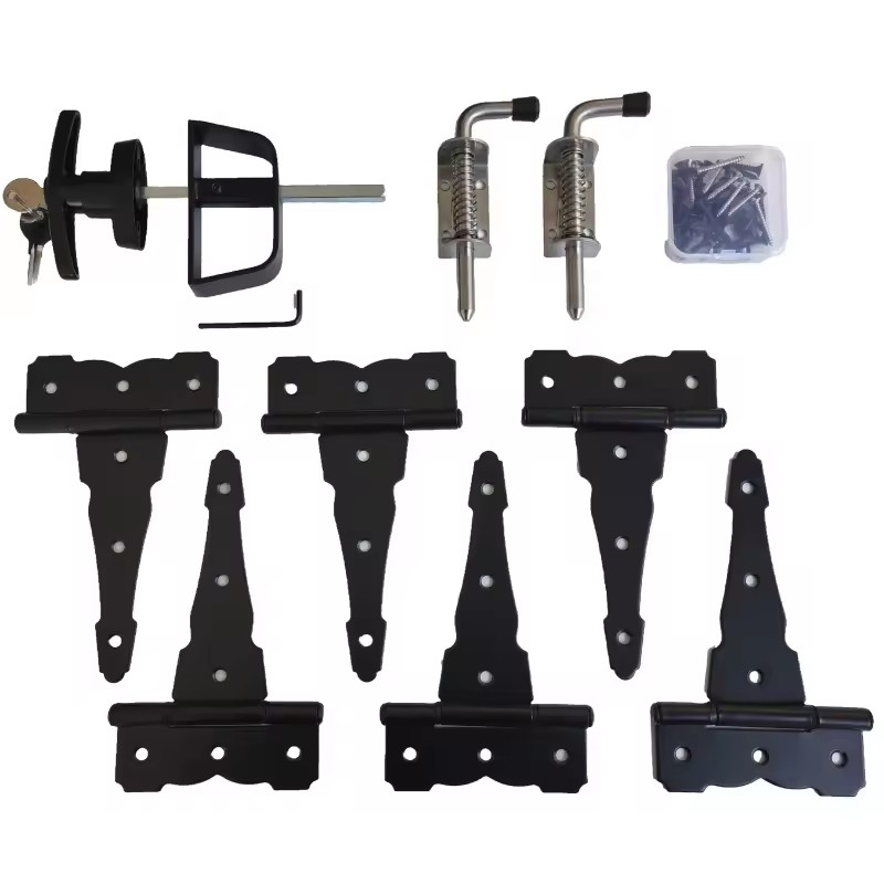 Shed Windows and More Double Door Hardware Kit Colonial Hinge T-Handle Barrel Bolts Shed Door Hinges