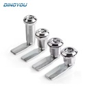 DINGYOU Factory Direct Multi-Size Zinc Alloy Triangle Cam Lock Threaded Mount Anti-Theft Key Cylinder for Public Facilities