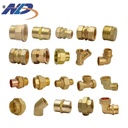 OEM 15*15 22*22 Airpert Conditioner System Compression BSPP Brass Hose Fittings Straight Coupling