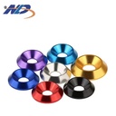Factory Custom Wholesale Aluminum Conical Concave Countersunk Screw Anodized Washer M3M4M5M6M8