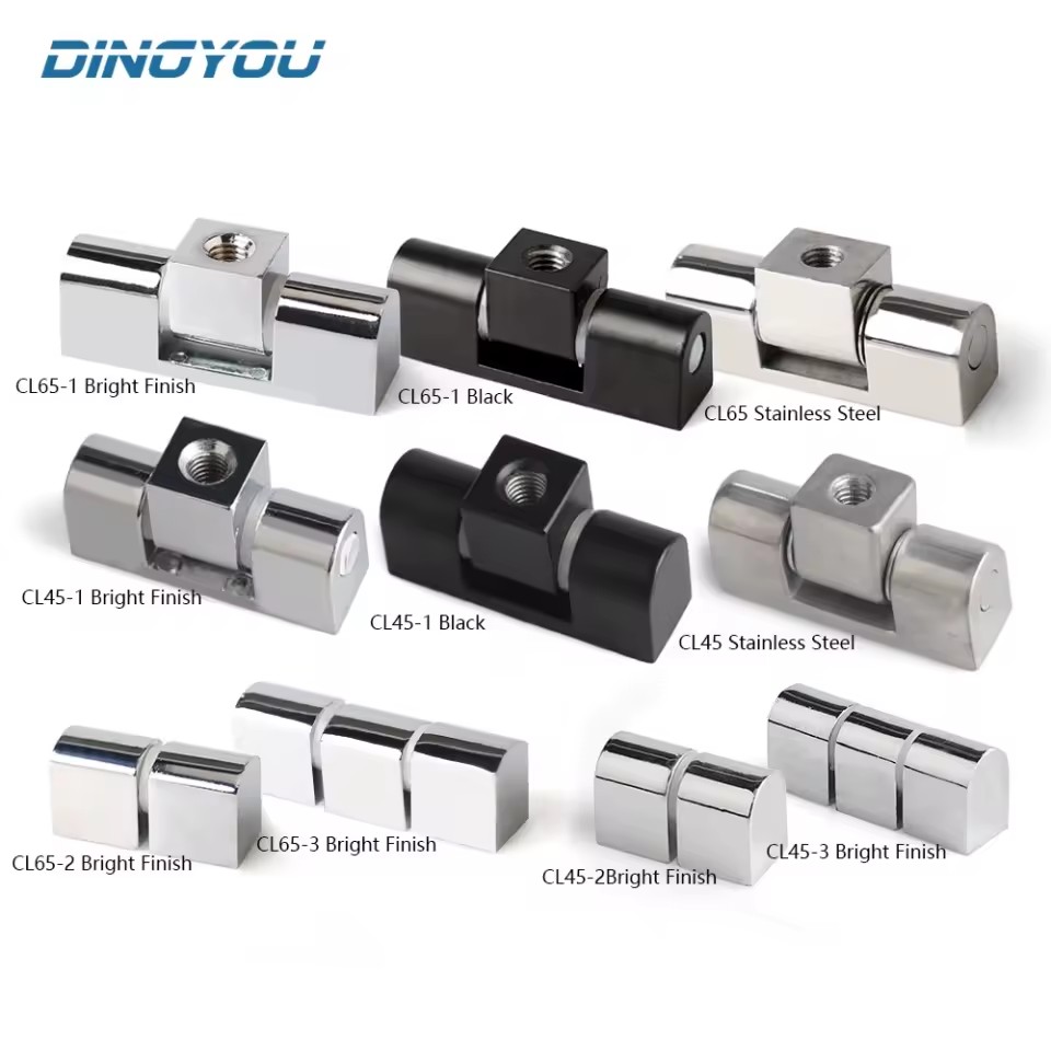 CL45/CL65 Iron Electrical Cabinet Hinge Black Bright Finish Industrial Design Durable 180 Opening Angle