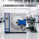 1800C Medium Frequency Carbonization Furnace Vacuum Resistance Treatment Customizable Dimensions PLC Control Industrial