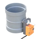 Pp/PVC Plastic Electric Airflow Control Valve with Actuator