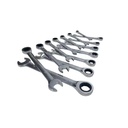 14pc Heavy-Duty 72T Dual-End Gear Wrench 8-24mm Ratcheting Combination Set Carbon Steel Metric Open/Box Industrial DIY Design