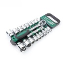 20-Piece Chrome Vanadium Steel Ratchet Wrench Set with Hard Case for Auto Repair and Hand Mechanics OEM