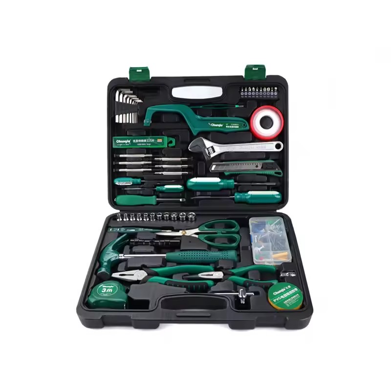 Piece Set Combination Kit Chrome Vanadium Steel Hard Case Household Manual Woodworking Gift Repair