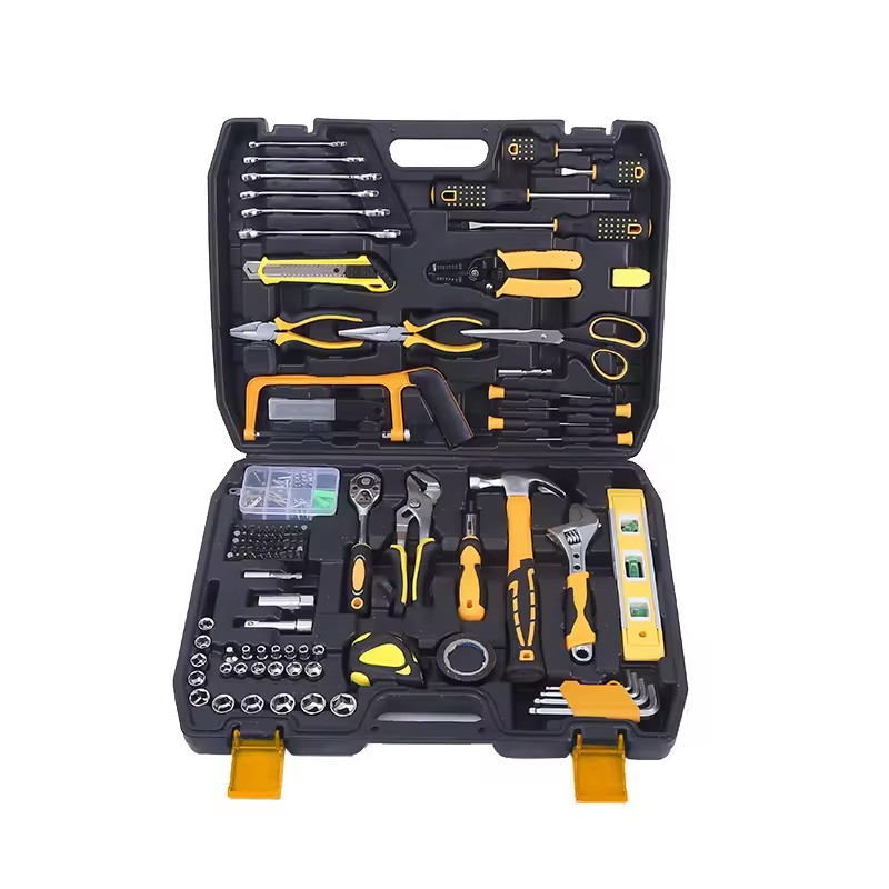 Manual Hardware Tool Set Woodworking Power Toolbox Home Set Set Sleeve Tool