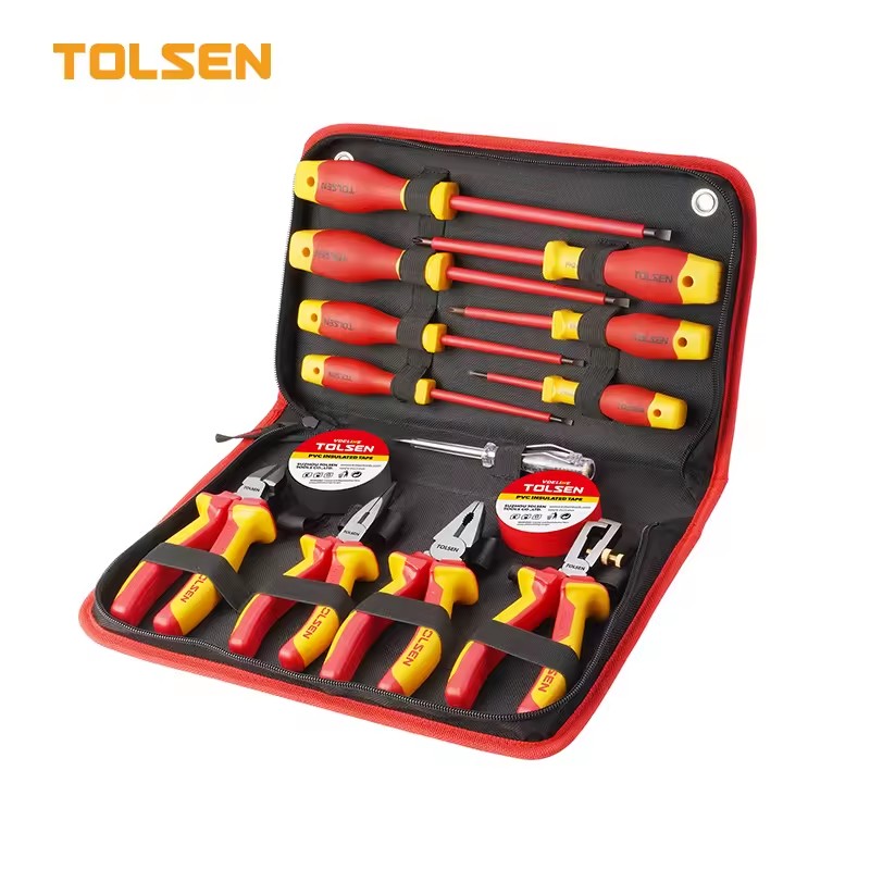 TOLSEN V80114 14pcs 1000v Vde Insulated Hand Tool Set