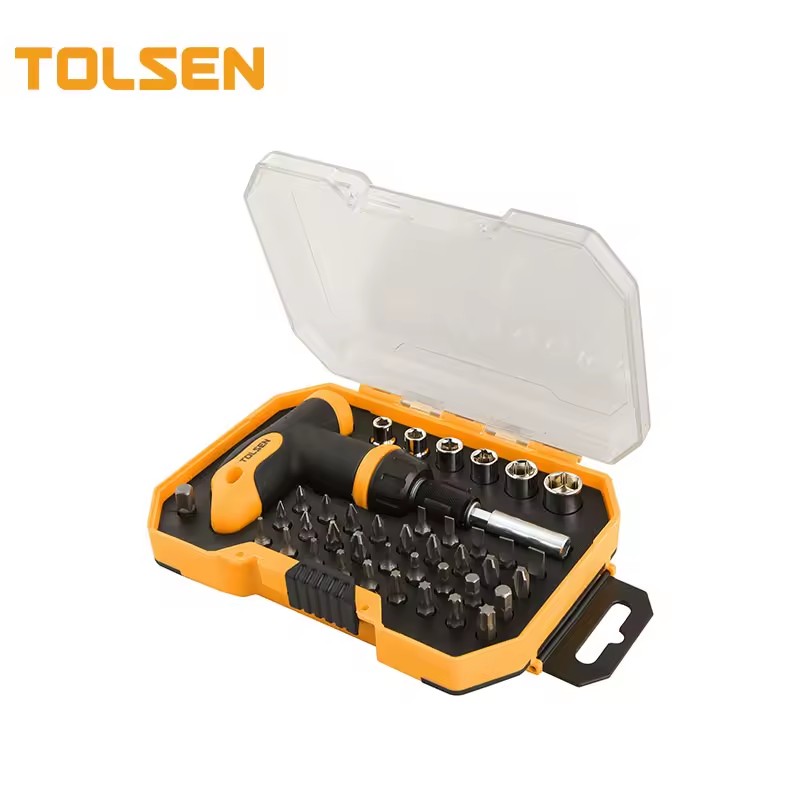 TOLSEN 20036 41pcs Bit Screw Box Spanner Socket Set
