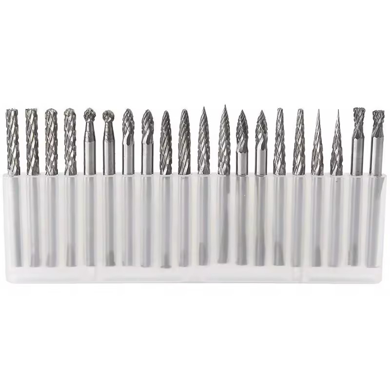 Factory Supply 3mm 20PCS Shank Diameter Tungsten Carbide Rotary Burrs Carbide Burr Set