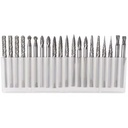 Factory Supply 3mm 20PCS Shank Diameter Tungsten Carbide Rotary Burrs Carbide Burr Set