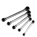 Metric Double-Ended Four-Way Ratchet Wrench with Mirror and Fast Ring Design-Cross-Border Wholesale
