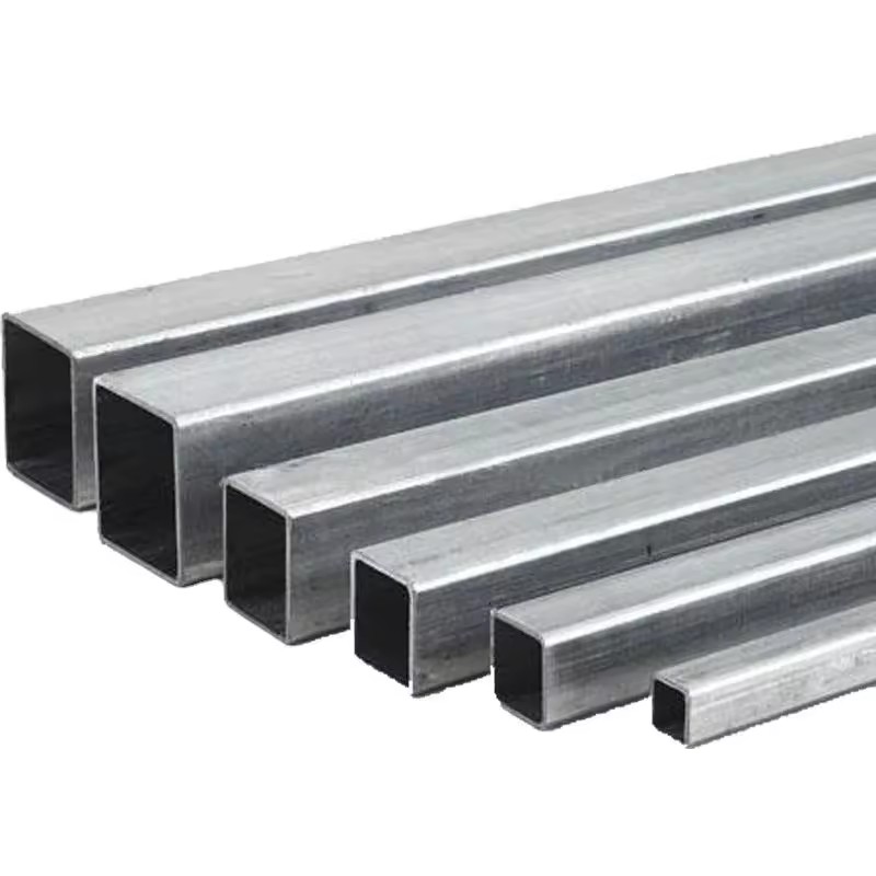 Pre-Galvanized Square Steel Tube Structural 2x2 Inch 14 Gauge 20ft Length ERW Process CE JIS ASTM Certified