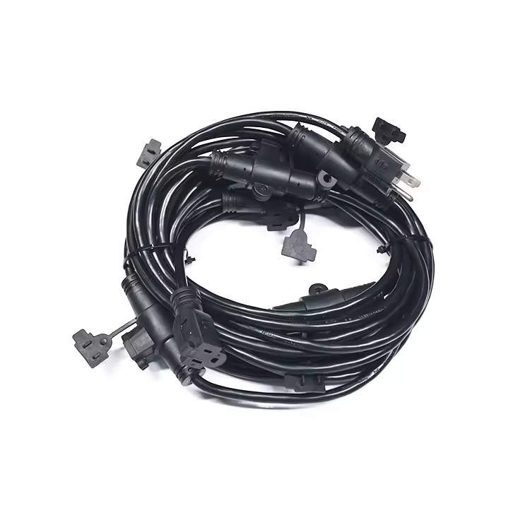 12/3 50ft Heavy Duty 125V 5 Outlets Extension Cord Outdoor PVC 100% Copper CETL CUL Certified