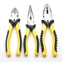 Custom-made 6-inch 8-inch tiger Skin Handle Steel Wire Pliers Industrial Grade Pliers Labor-saving Flat Jaw Pliers Multi-functio