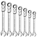 Multifunction 6-32mm Customized Flexible and Fixed Head Wrench Set Spanner Set Ratchet Wrenches Open End Wrench Spanner