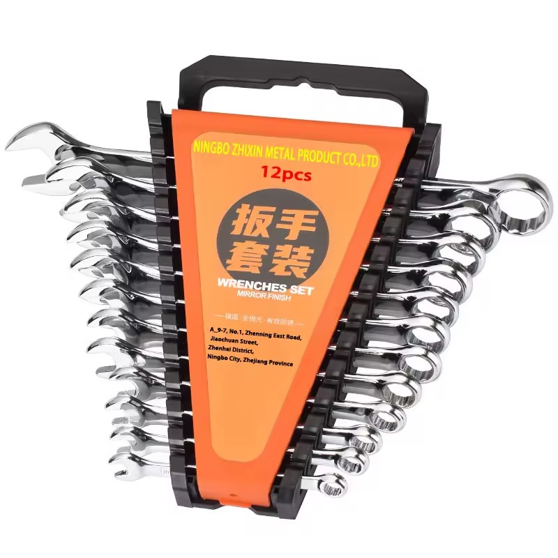 Custom Hardware Dual-purpose Wrench Multi-specification Adjustable Wrench Mirror Box Wrench 6pcs 8pcs 9pcs 12pcs Set