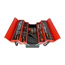 Hot Selling OEM 85pcs Auto Repair Tool Set 3 Layer Metal Box Portable Hand Socket Wrench Tool Kit