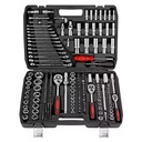 216 Pcs Professional Auto Repair Tool Set OEM Chrome Vanadium Steel Hard Case Hand Operated 46x32x9cm Socket Wrench Kit Ratchet