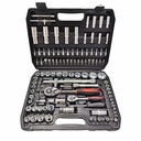 108pcs Industrial Steel Ratchet Handle Socket Set Hand Tool Repair Combination Wrench Kit Bit Included Case Household Tool Bit