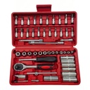 53Pcs Socket Ratchet Wrench Set with Bit Socket Set, Reversible Ratchet, Mechanics Tool Set for Automotive Repair