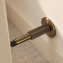 DOOROOM H59 Brass Wall Mounted Door Stoppers Universal Door Restraints for Wooden Glass Interior Doors