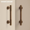 DOOROOM Factory Direct Luxury Cabinet Handles Solid Brass Vertical Stripe T-shaped Furniture Handles