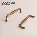 DOOROOM Factory Wholesale Modern Furniture Handles Luxury Brass Closet Cabinet Drawer Pulls