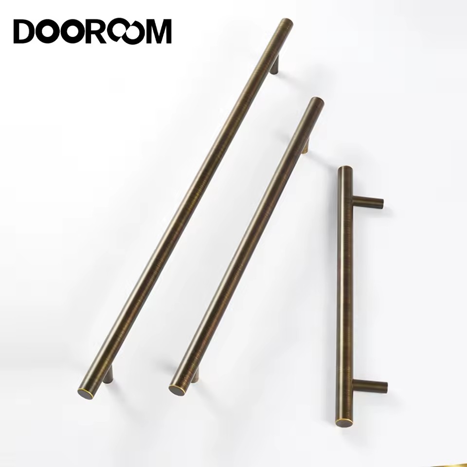 DOOROOM Modern Luxury Furniture Handle Kitchen Cabinet Door Handle Solid Brass Minimalist Furniture Knob